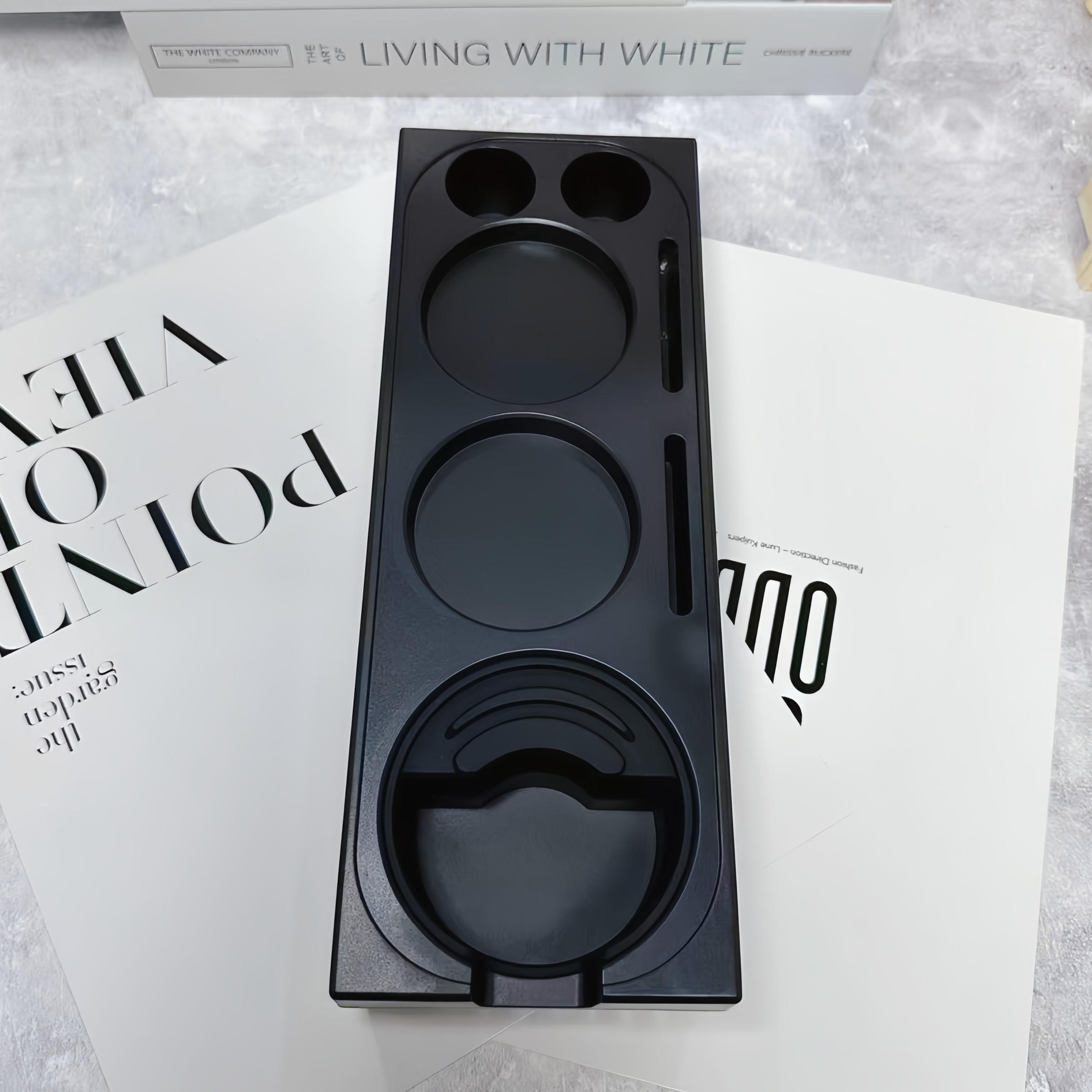 Espresso Tamping Station, Espresso Organizer Station Fit for 51/54/58mm Espresso Accessories, Plastic Espresso Station Coffee Tamper Station, Multifunctional Coffee Tools Organzier