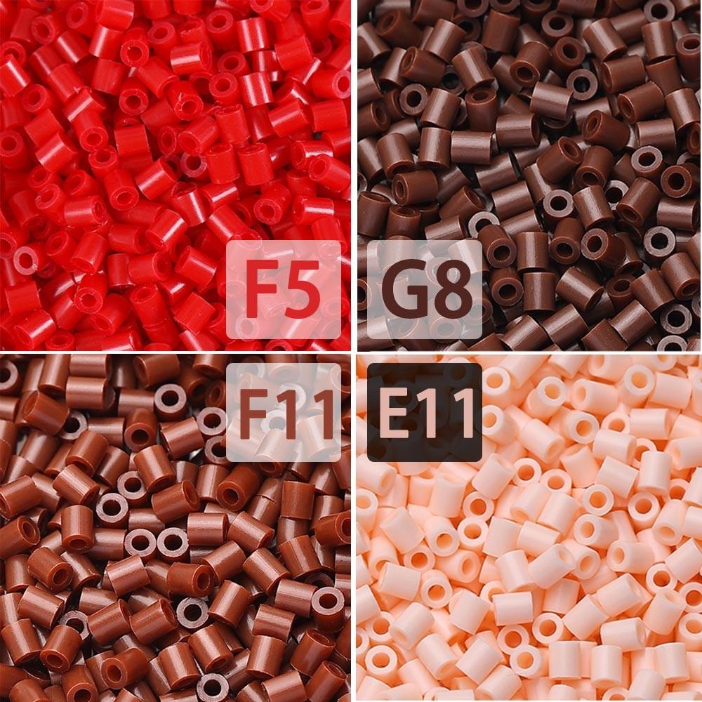 3000/5000pcs 2.6mm High Frequency Color Beads, F5 G8 F11 E11, Meltdown Bead Refill Pack, Essential Colors for Figures Trees Flowers Scenes
