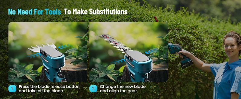 Seesii 6-in-1 Cordless Pole Saw and Pole Hedge Trimmer Grass Shears Combo Kit, Electric Mini Chainsaw with 2*4.0 Ah Batteries, Extension Tree Prunner, Bush Trimmer Limb Branch Cutter, 16ft Long Reach CP610 #TikTokShopBlackFriday