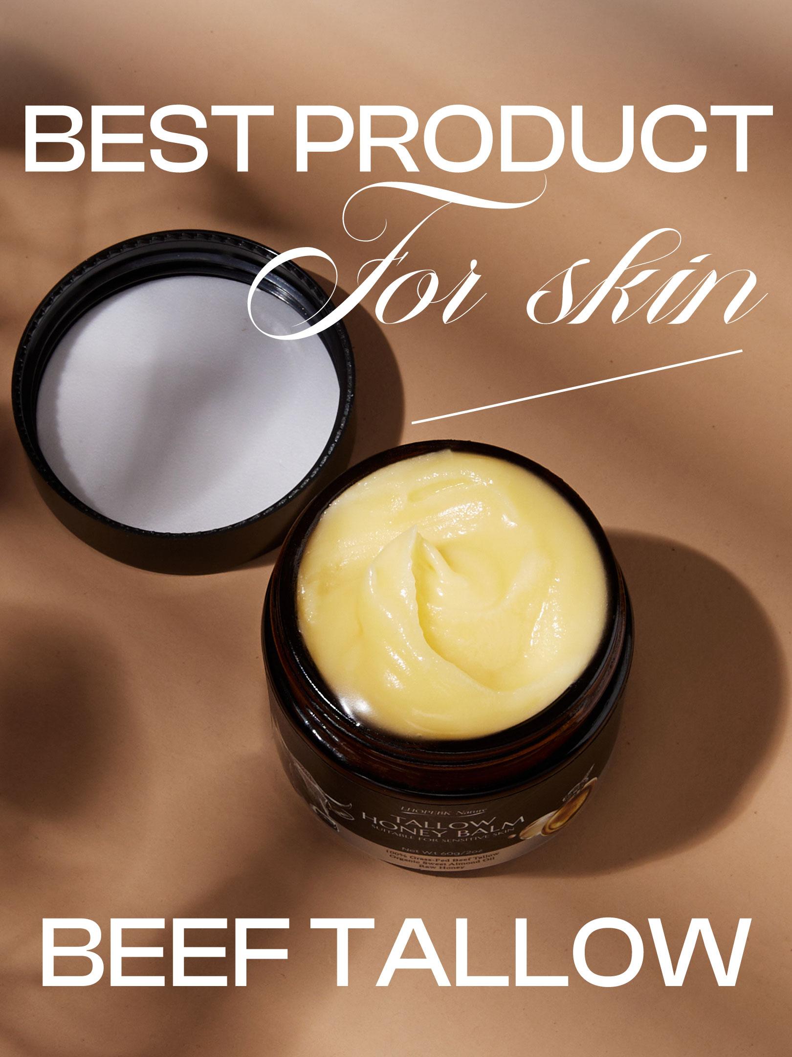 【Highly Recommended】Organic Grass-Fed Tallow & Raw Honey Balm — Intensely Nourishing Cream for Soft, Glowing Skin — Handcrafted with Care 【Highly Recommended】Organic Grass-Fed Tallow & Raw Honey Balm — Intensely Nourishing Cream for Soft, Glowing Skin — Handcrafted with Care