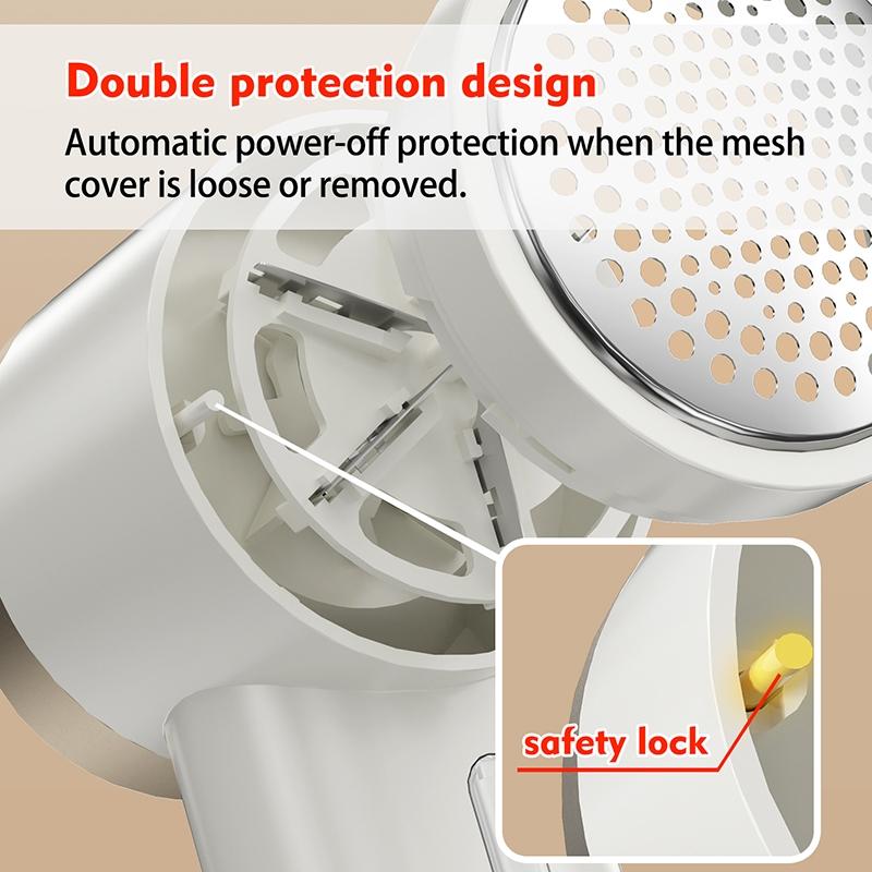 Electric Lint Remover with Brush, Portable Rechargeable Household Fabric Shaver, 3-Speed Sweater Shaver for Fast Lint Removal, Durable for Socks, Coats & Bedding Electric Lint Remover with Brush, Portable Rechargeable Household Fabric Shaver, 3-Speed Sweater Shaver for Fast Lint Removal, Durable for Socks, Coats & Bedding