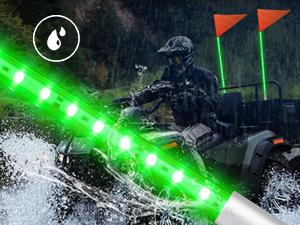 Nilight 1PCS 3FT LED Whip Light with Aluminum Base Green Color Safety Warning Pole Lighted Antenna Whips for RZR Polaris Dune Buggy Off-Road Truck UTV ATV Lighting Outdoor  dealsforyoudays