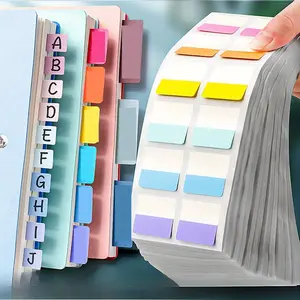 120pcs multifunctional, writable plastic index tags, Sticky Labels - reusable page markers and document file organizer for office management