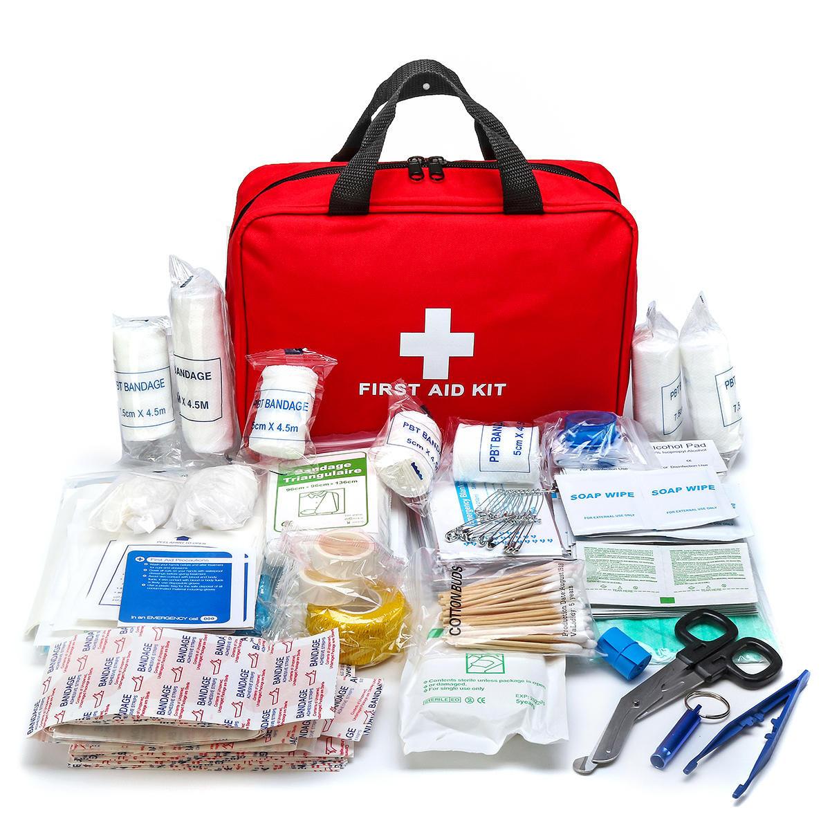 Portable Emergency Kit, 27/160 pcs Outdoor First Aid Kit, Healthcare Emergency Supplies and Accessories for Hunting, Hiking, Camping, Multipurpose Medical Accessories Includes Bandages, Tweezer, Survival Equipment Set