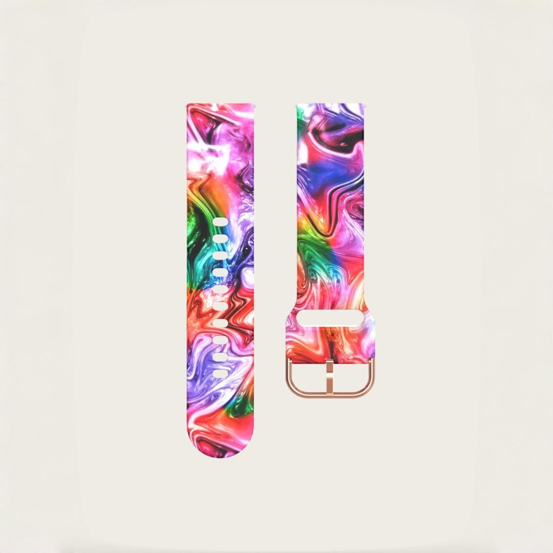 Fashionable Silicone Watch Band, Universal Quick-Release (20mm), Soft Comfort, Waterproof Sweatproof, Buckle, Compatible with Smartwatches