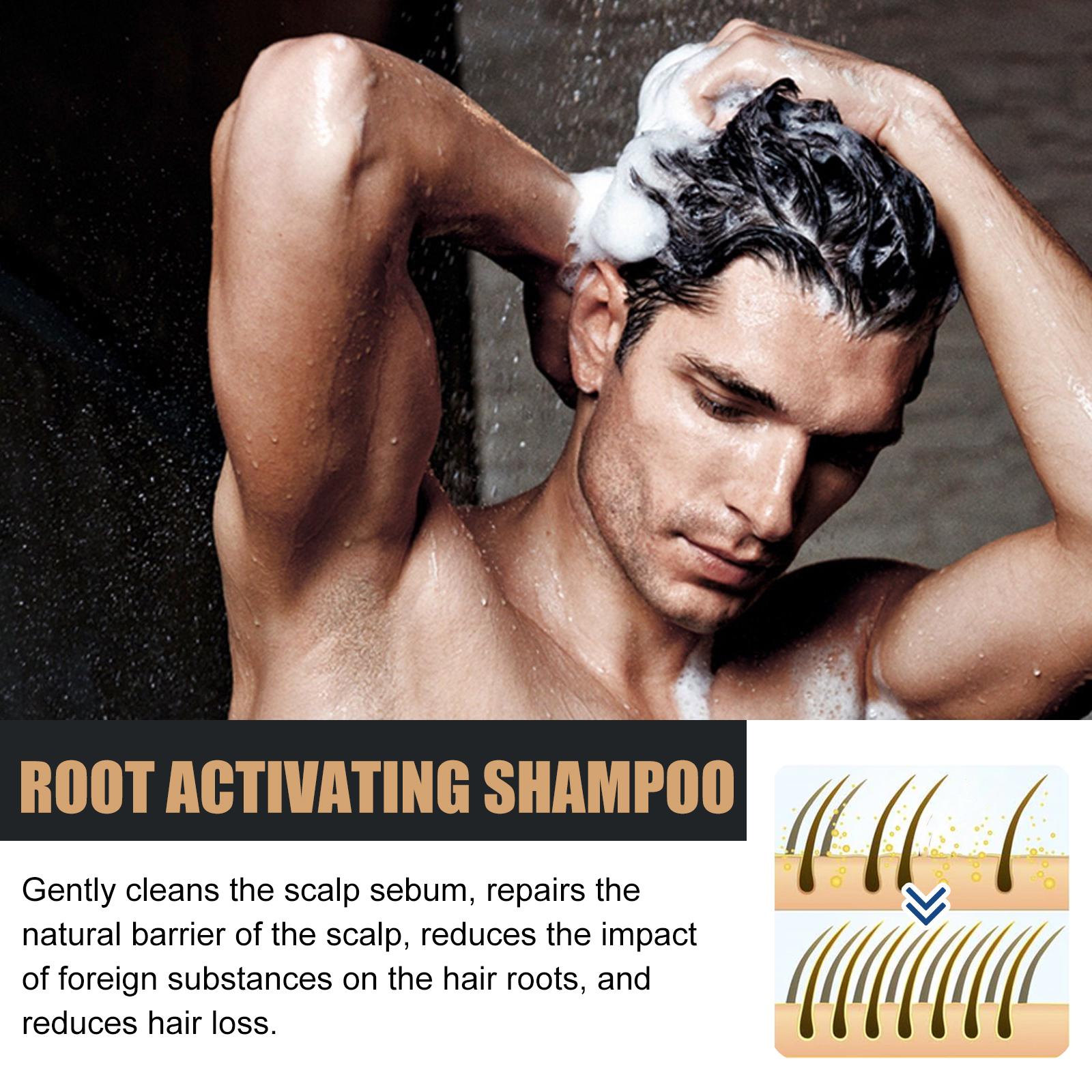 Eelhoe Root Activating Shampoo strengthens roots & fights hair loss. This daily cleanser & scalp treatment stimulates follicles for regrowth, deeply hydrates, and nourishes for thicker, fuller hair. Gentle for everyday use. Choose 1/2/3 count.