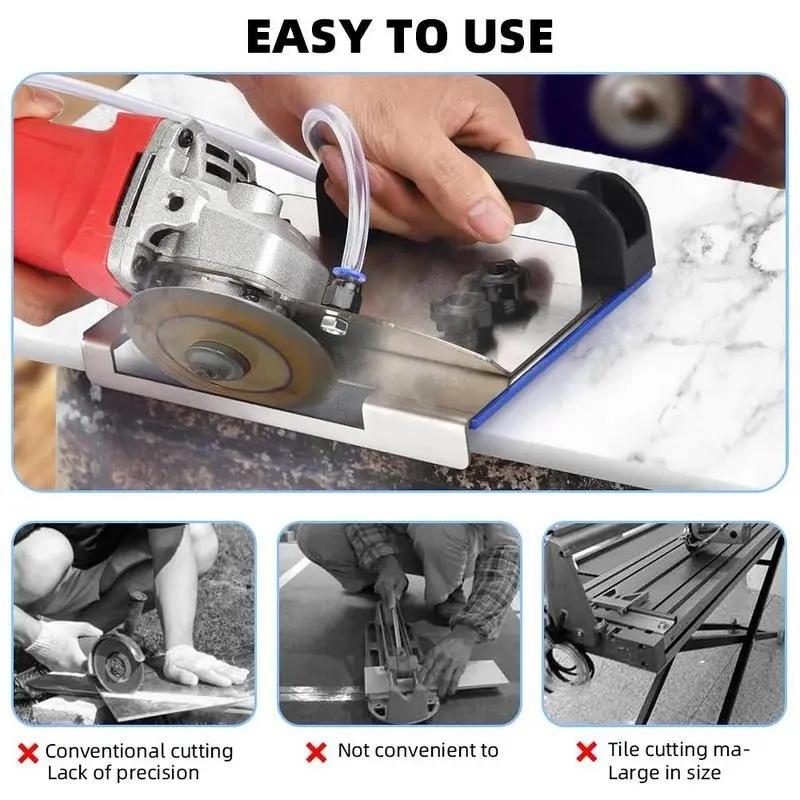 Angle Grinder Stand for Tile 45° Chamfer Cutting, 45 Degree Tile Chamfering Tool for Cutting Ceramic Stone, Adjustable Angle Grinder Bracket for 100-Type Angle Grinder