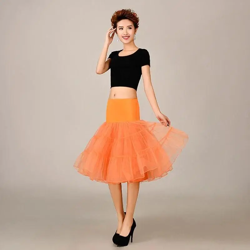 Short Tutu Petticoat Crinoline  50s Swing Vintage Tutu 26" Retro Underskirt Petticoat Fancy Net Rockabilly