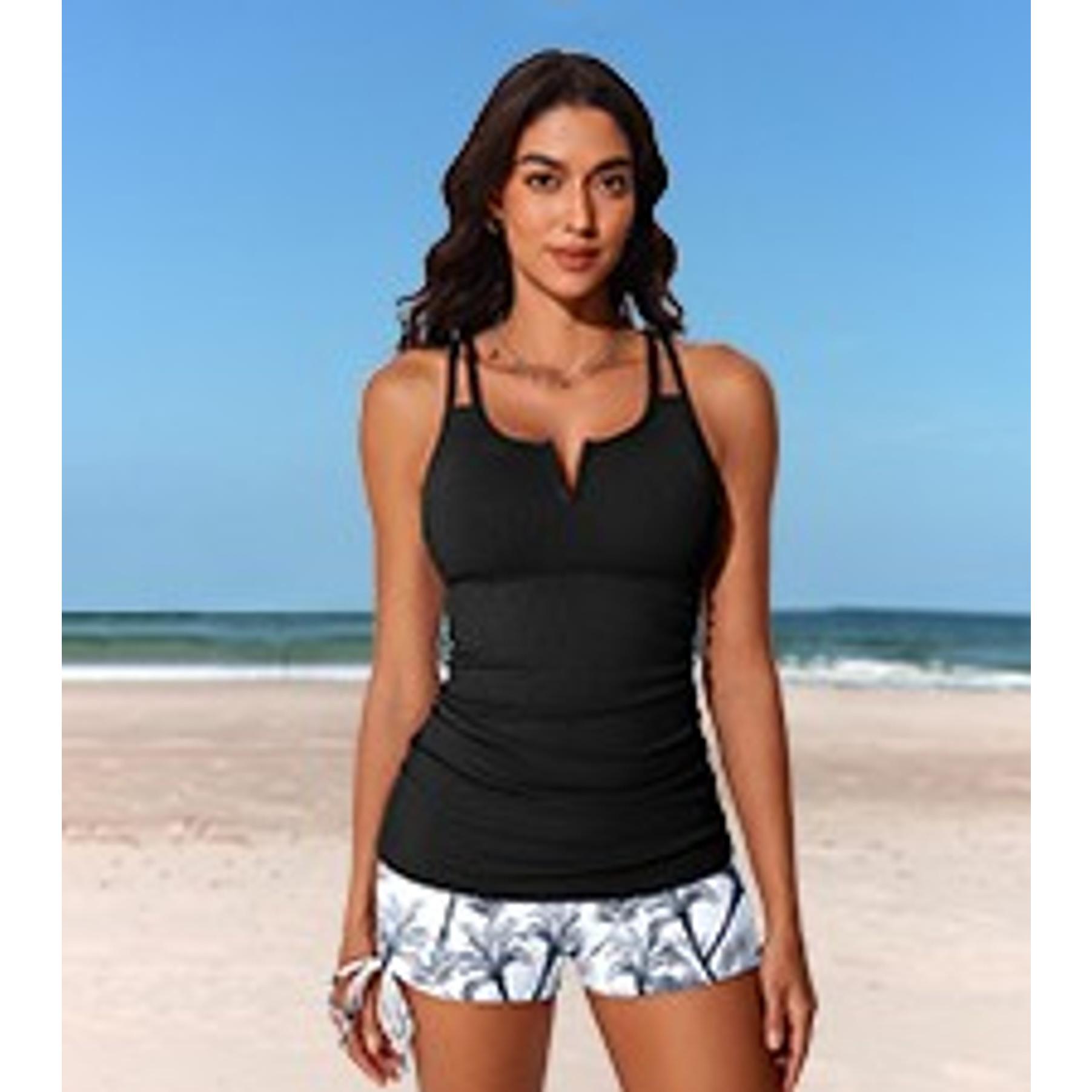 Modest Tankini Swimsuits for Women 2026 Tummy Control Two Piece