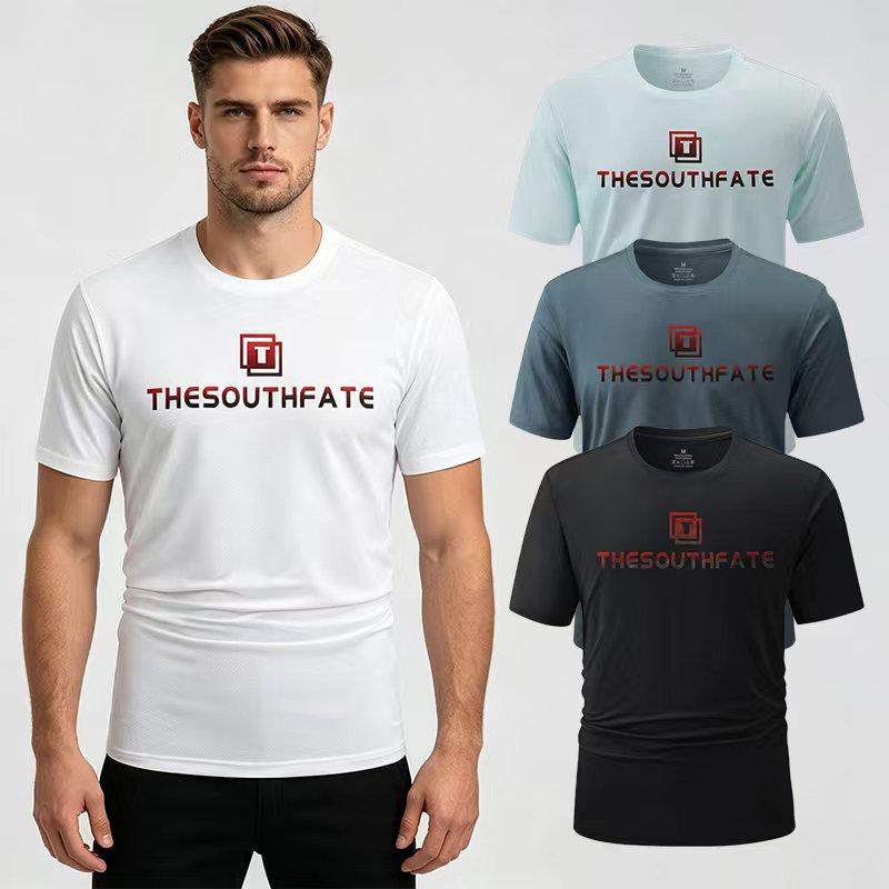 1/3 Men's Quick Dry Athletic Shirts, Moisture Wicking Gym Workout Tops, Short Sleeve Casual Tee for Running Sports Fitness 1/3 Men's Quick Dry Athletic Shirts, Moisture Wicking Gym Workout Tops, Short Sleeve Casual Tee for Running Sports Fitness