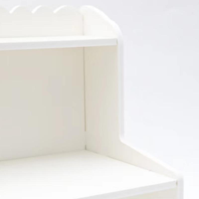 Multifunctional Stackable Dual-Layer Desktop Organizer, Cute Cloud Edge Design, Space-Saving Storage Rack for Home, Dormitory, Office, Desk Organizer Tidy