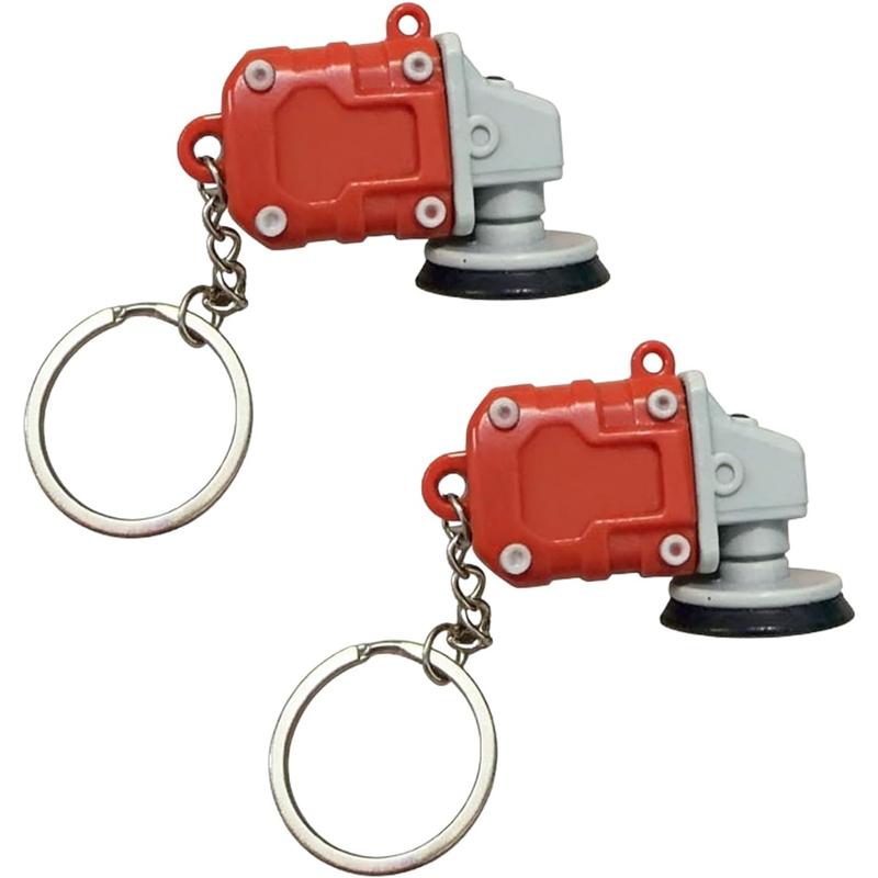 Mini Grinder Keychain,Mini Angle Grinder Keychain,2 in 1 Minis Grinders Keychains,Polishing Tool Keychains,Keychain Attachment