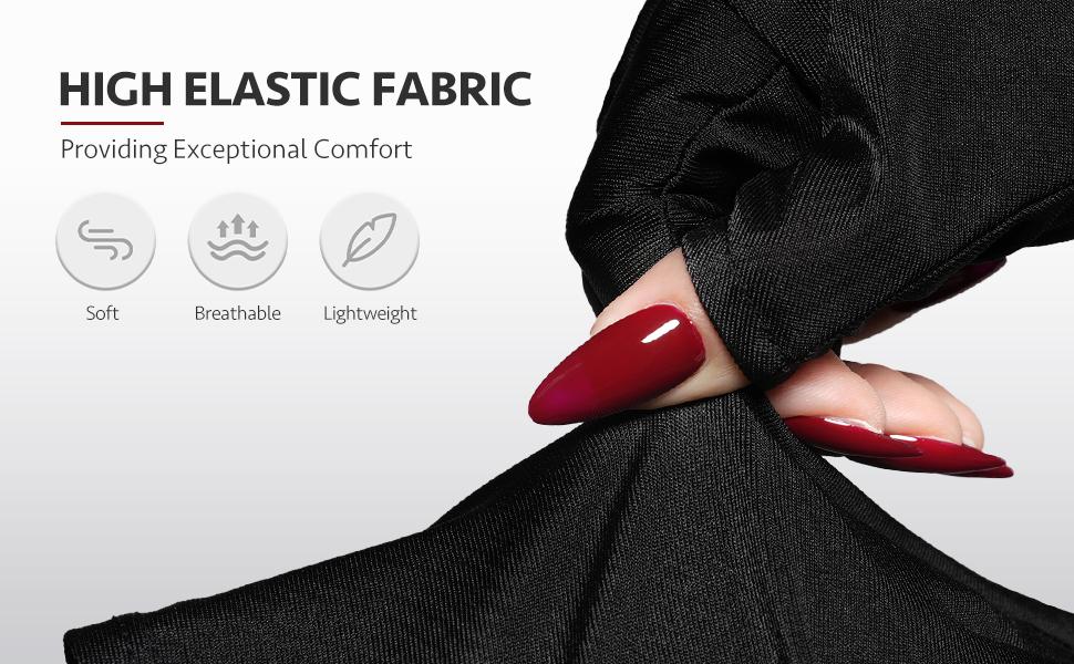 GAOY Anti UV Gloves for Gel Nail Lamp, Professional Fingerless UPF50+ UV Light Protection Gloves for Home DIY & Salon Use Nail Art Accessories