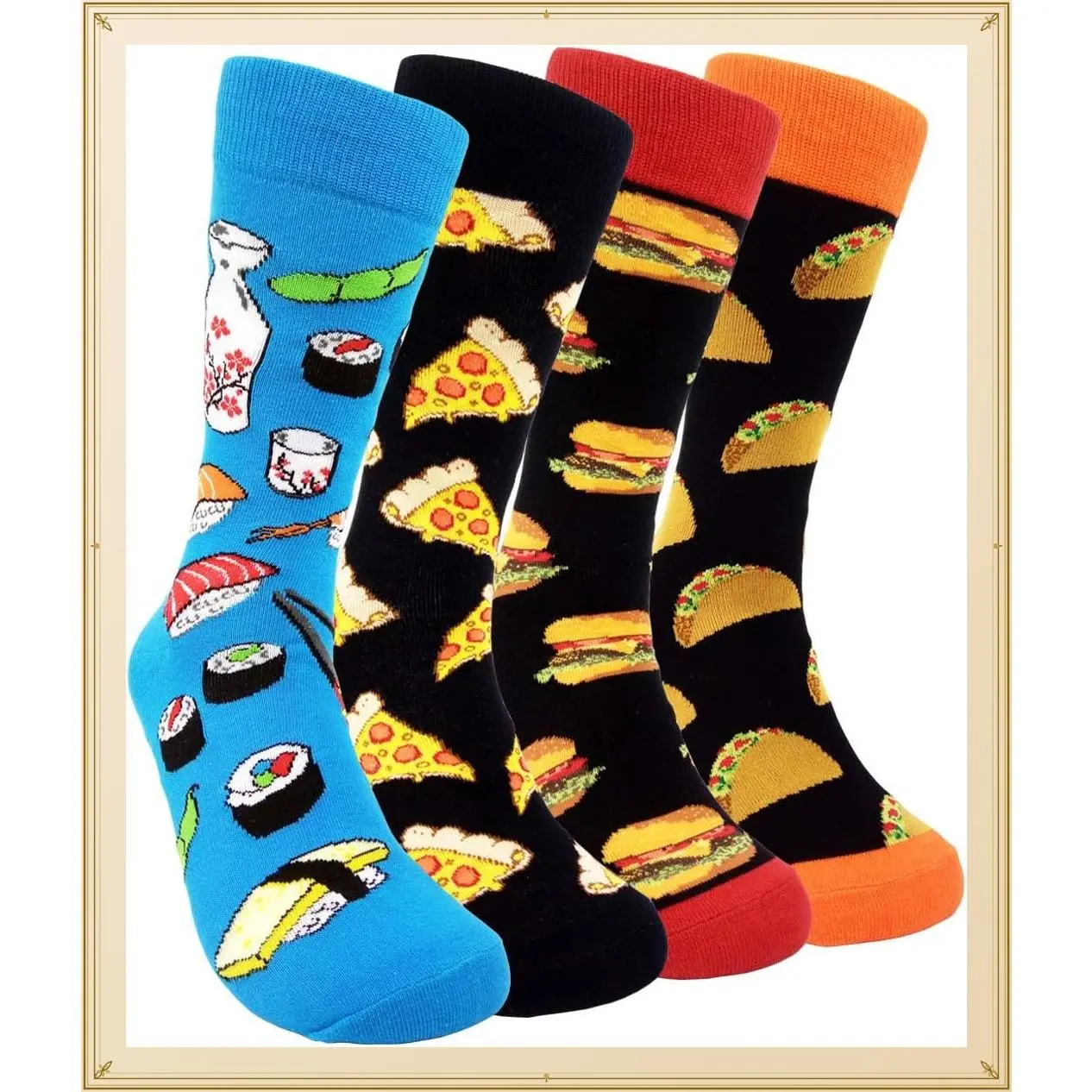 Mens Dress Socks Funny Novelty Crazy Design Cotton Socks Gift for MenGift