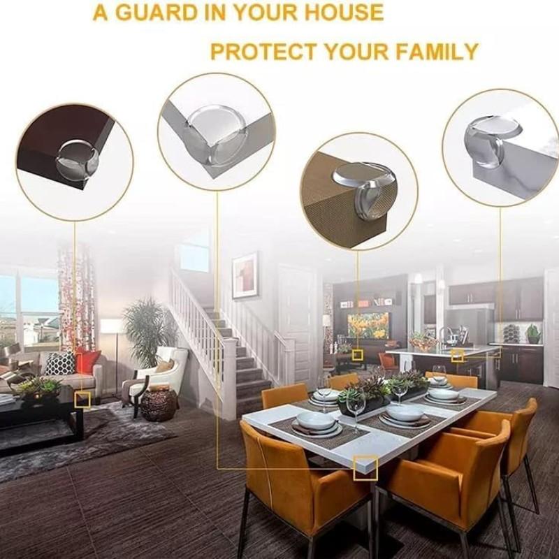 Baby Safety Corner Protectors Set, Transparent Furniture Corners Guards, Soft Table Edge Covers, Prevent Sharp Edges, Childproof Home Decor