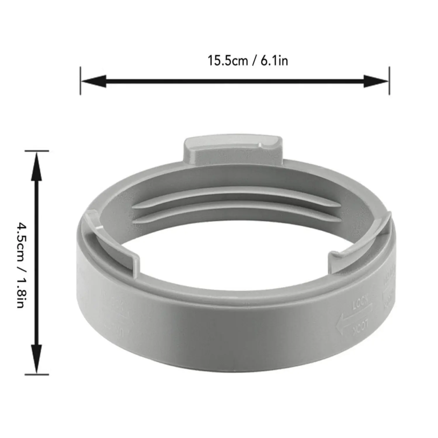 5.9-Inch/15cm Air Conditioner Hose Connector, AC Hose Coupler, Easy Installation Portable Ac Exhaust Pipe Adapter, Compatible with Clockwise and Counterclockwise Threads, Aircon Accessories