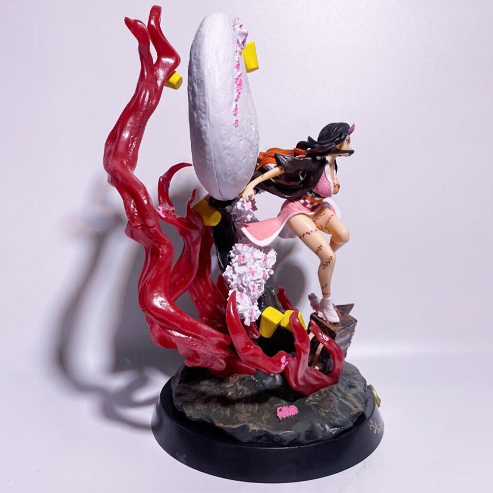 One Piece Demon Slayer Kimetsu no Yaiba Nezuko Kamado Figure, The Ultimate Anime Collectible，Nezuko Kamado Blood Demon Art Statue, Desktop Statue! Best Gift for Demon Slayer Lovers，Perfect Desk Decor for Otakus