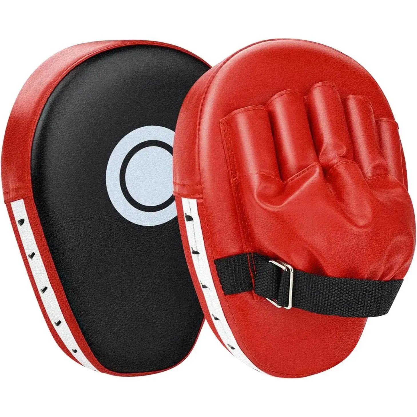 Unisex Adults' 2-Piece Punching Mitts & Curved Focus Striking Pads Set - Boxing Training Gear with Adjustable Strap, for Combat Sports Martial Arts, Muay Thai