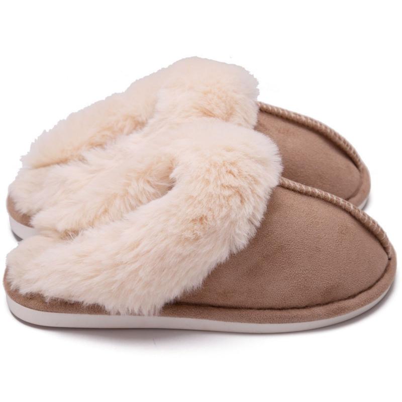 Women's Slippers Soft Plush Winter Warm House Shoes Slip on Memory Foam Fluffy Slippers