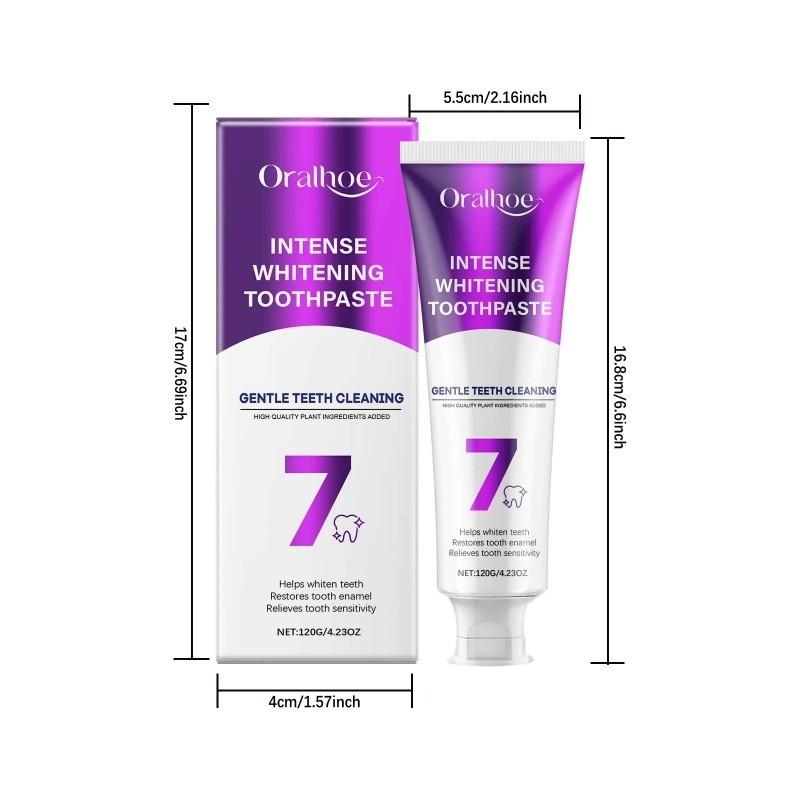 Tooth Stain Cleaning Toothpaste 120g, Gentle Whitening Formula for Stains, Polish Teeth, Promote Oral Health, Teeth Stain Remover, Oral Care Toothpaste
