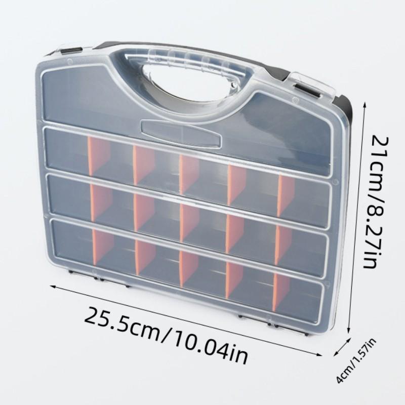 Tool Organizer Box, Toolbox Storage Box, Small Parts Storage Container, Ideal for Screws Nuts Bolts Jewelry, Durable Tool Organiser
