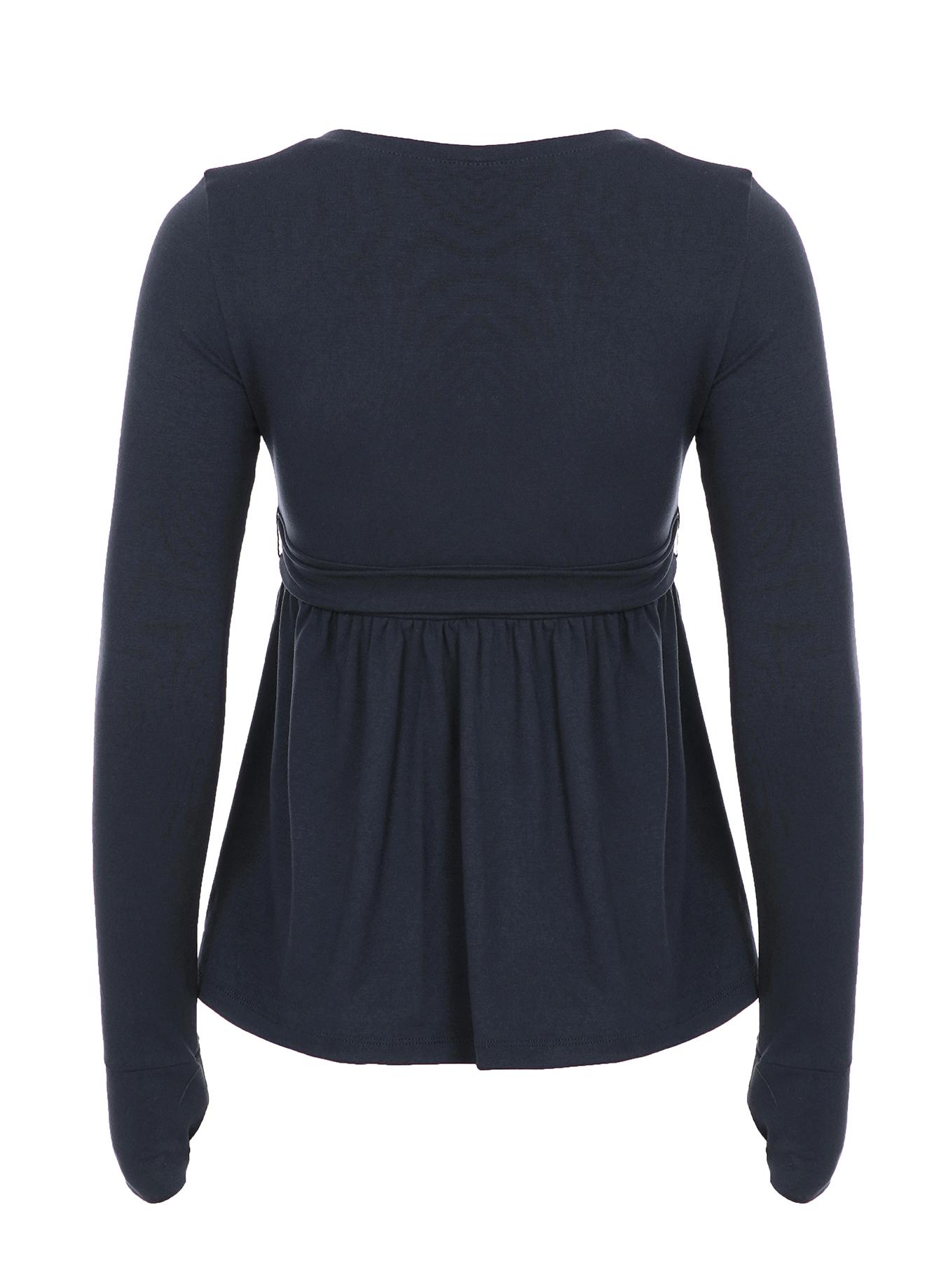 Solid Color V Neck Top, Long Sleeve, Stylish Basic Women's Casual Wear, Elegant Design for Daily Fashion, Versatile Wardrobe Essential