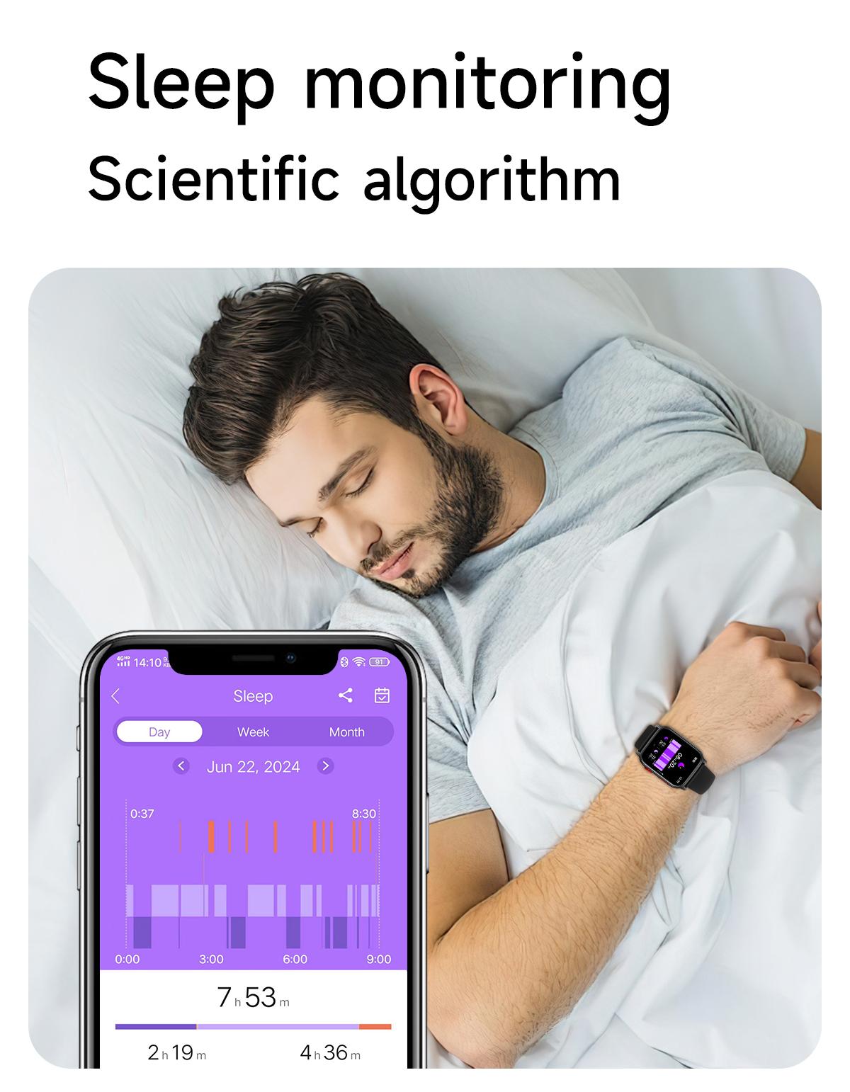 Smart Watch for Men and Women with Call/Message Reminder, Smart Watch 1.83 Inch Touch Screen, Fitness Watch Heart Rate/Sleep/Calorie/Step Monitor, Emergency Flashlight, Activity Tracker for Android iOS