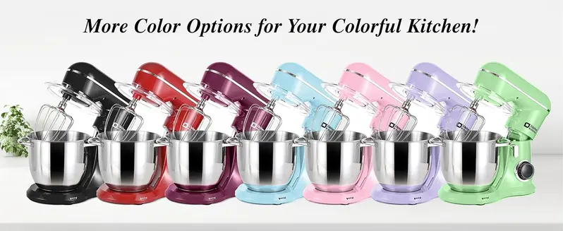 Product Introduction of Kitchen in the box Stand Mixer, 4.5QT+5QT Two bowls Electric Food Mixer, 10 Speeds Kitchen Mixer for Daily Use with Egg Whisk, Dough Hook, Flat Beater 17