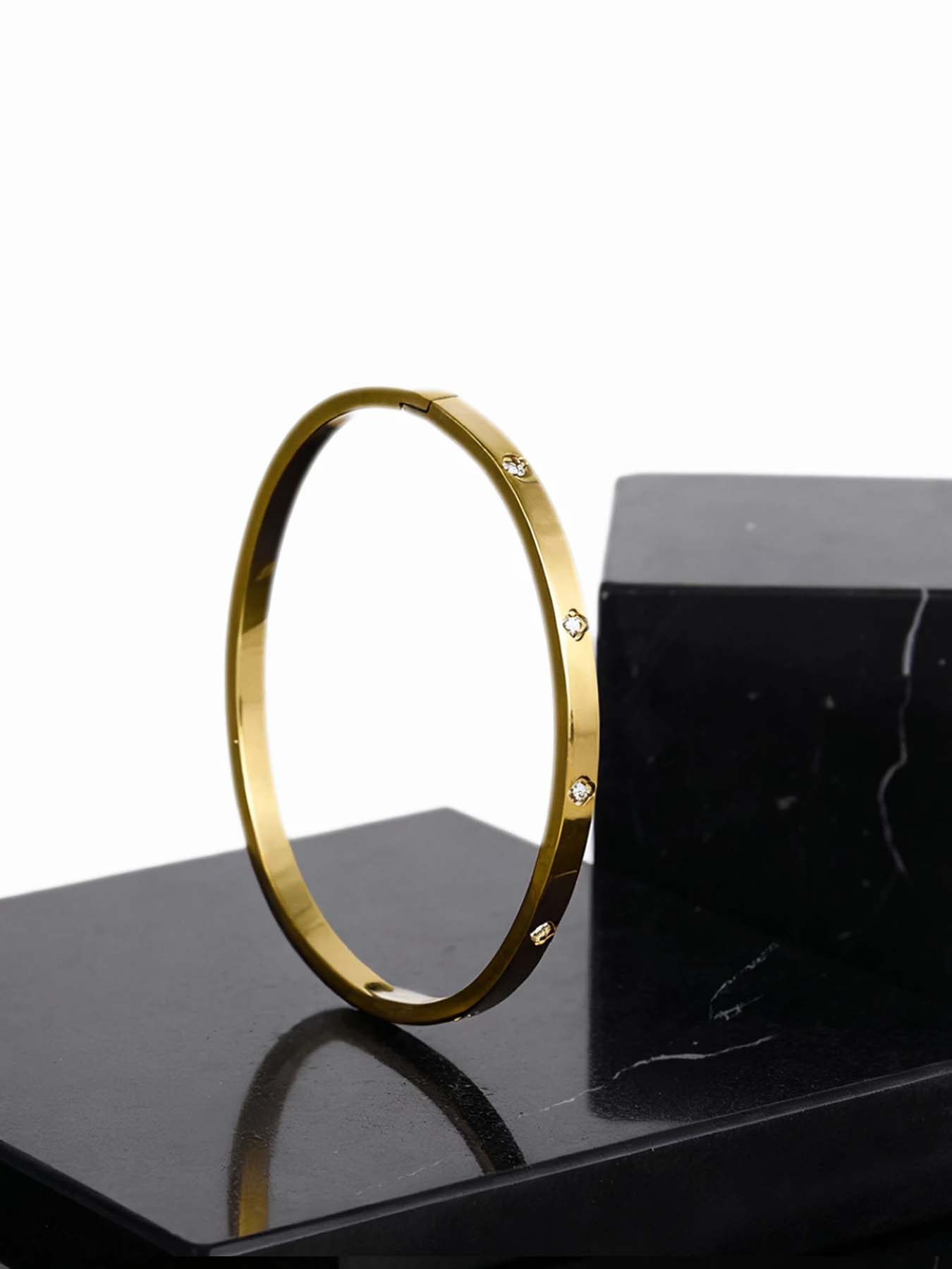 3-Piece Set of 304 Stainless Steel Stackable Bracelet with Chain and Clover Design, Fashionable Style, Suitable for Women, Suitable for Leisure, Party, Festival, Birthday, Wedding, Valentine's Day Gift, Mom, Mother's Day Gift