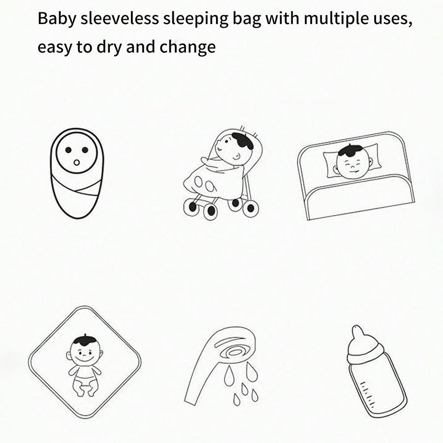 1pc Baby Muslin Blanket, Newborn Multi-Functional Muslin Wrap, Cute Cartoon Print, Can Be Used as Cover, Bath Towel, Stroller Cover, Gift Idea