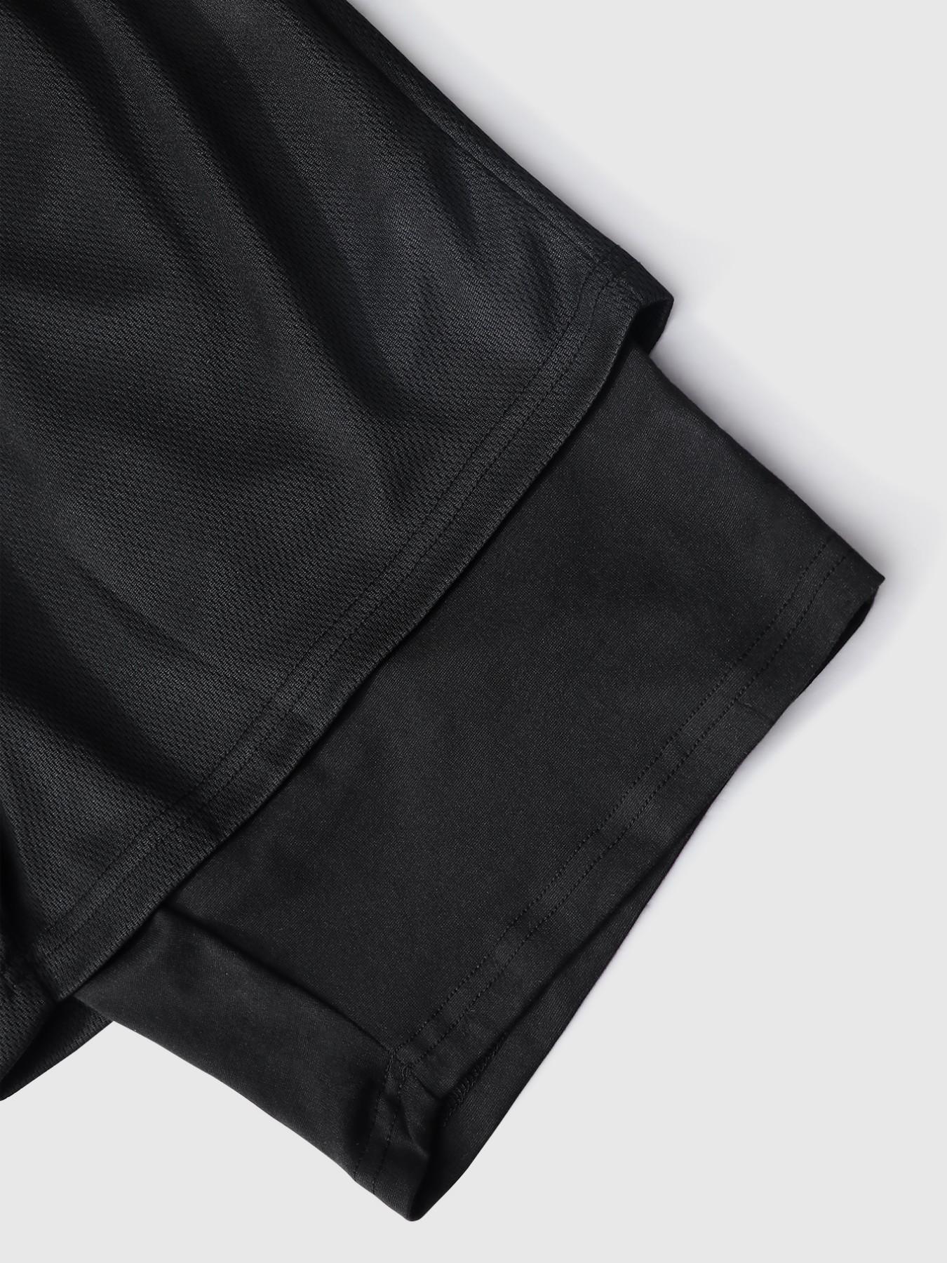 Berserk 2-Piece Short Set: Black Short Sleeve Hoodie & Double-Layer Shorts with Iconic Red Sacrifice Logo & Japanese Kanji | Anime Streetwear for Men & Women | Casual Techwear Loungewear