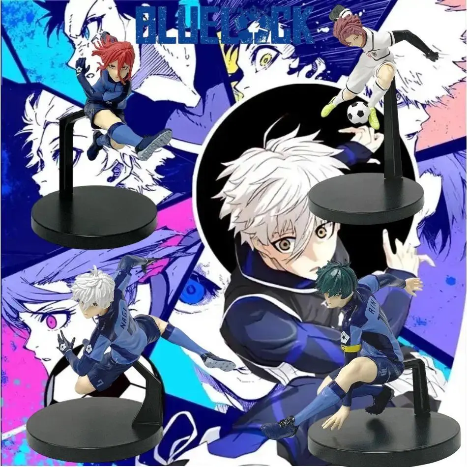 2026 New hot item Anime BLUE LOCK Football Figures Isagi Yoichi Chigiri Hyoma Nagi Seishiro Mikage Reo Action Figure PVC Desktop Model Toy Gifts