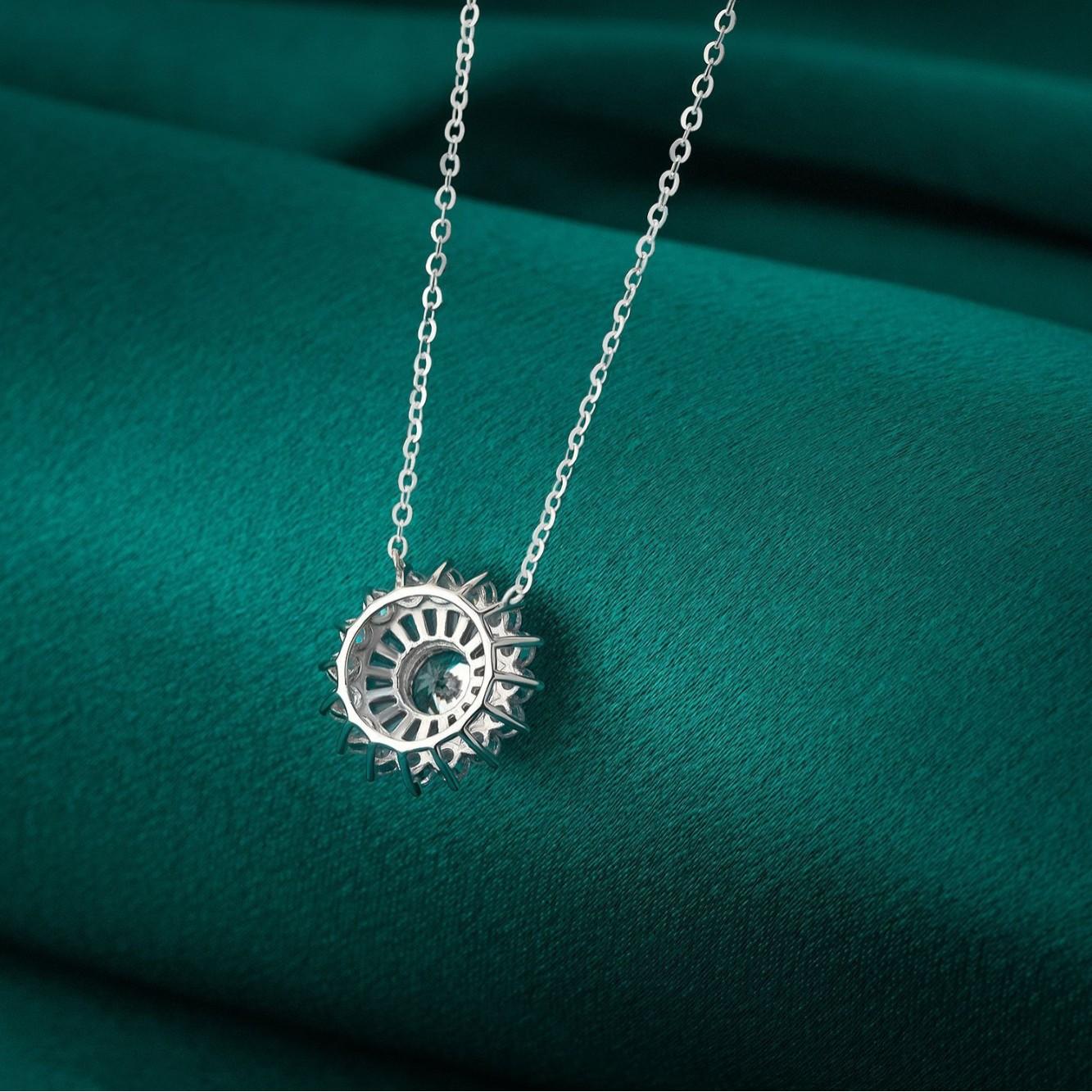 S925 Sterling silver Women's grace Snowflake Design Dangle Set, Necklaces and Rings，Christmas Themed Jewelry  for Party, Daily Decor