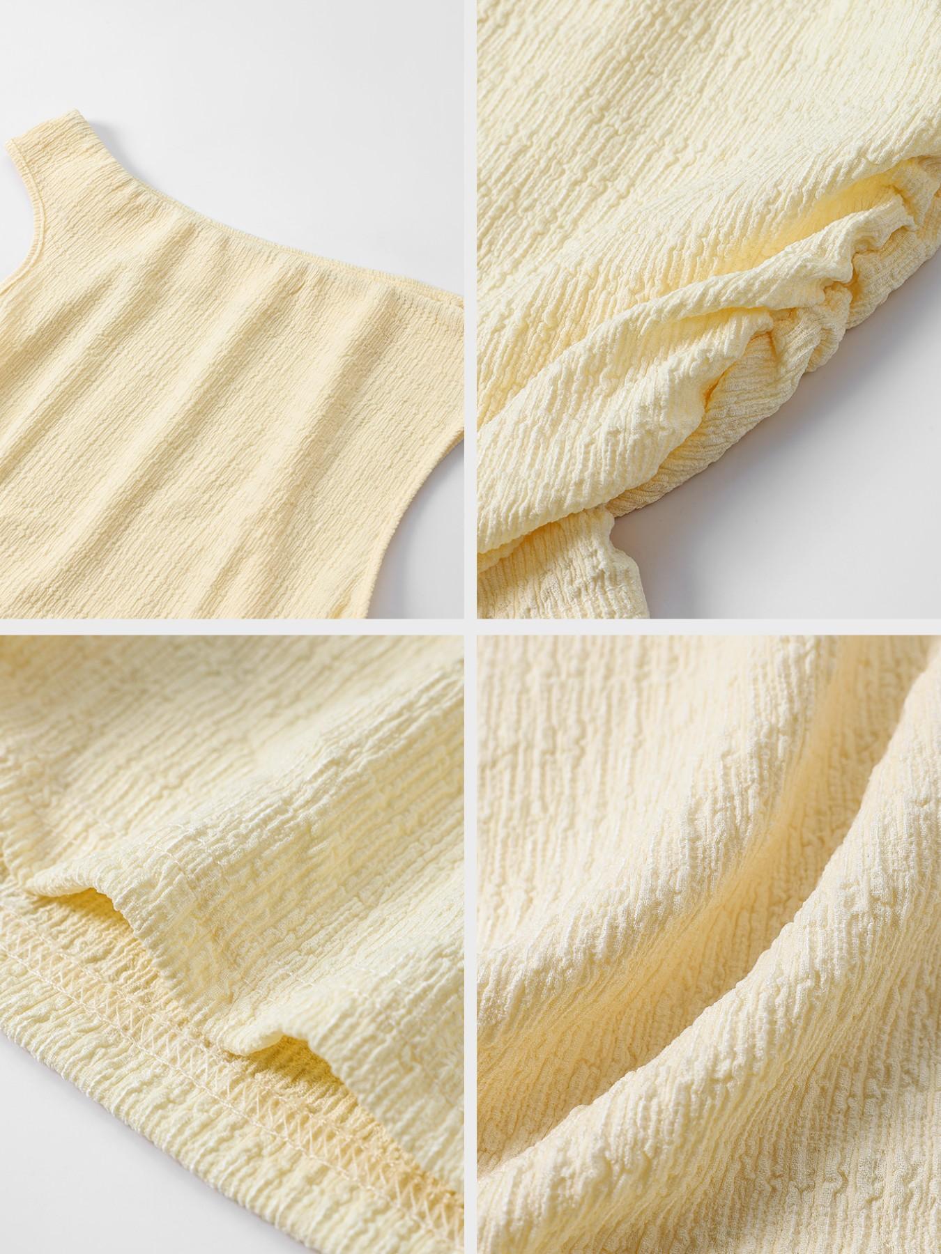 Women's High-Waisted Loose-Fitting Two-Piece Set, Casual Plain Design, Regular Fit Long Pants & Top Combo, Daily Wear