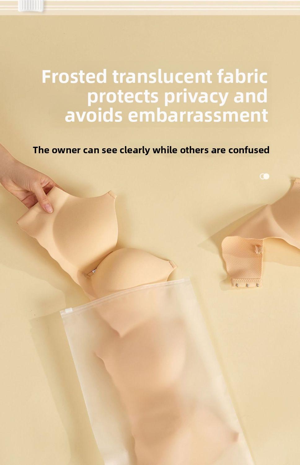 Premium Frosted Zipper Storage Bags - Waterproof, Reusable Travel & Closet Organizers