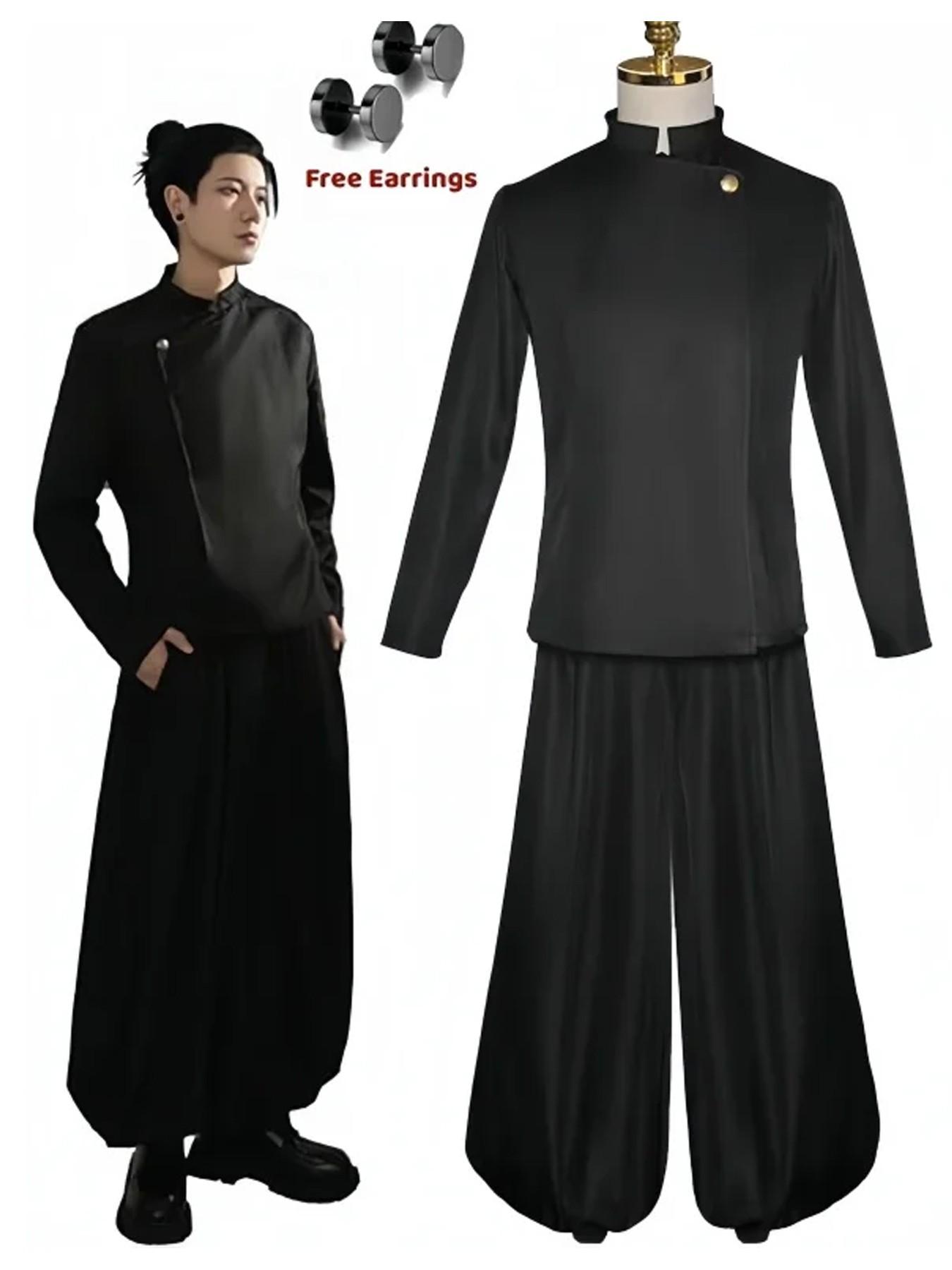 Gojo Satoru Cosplay Costume Uniform for Men Jujutsu Kaisen Cosplay Outfit And Sunglasses Geto Suguru Cosplay Uniform