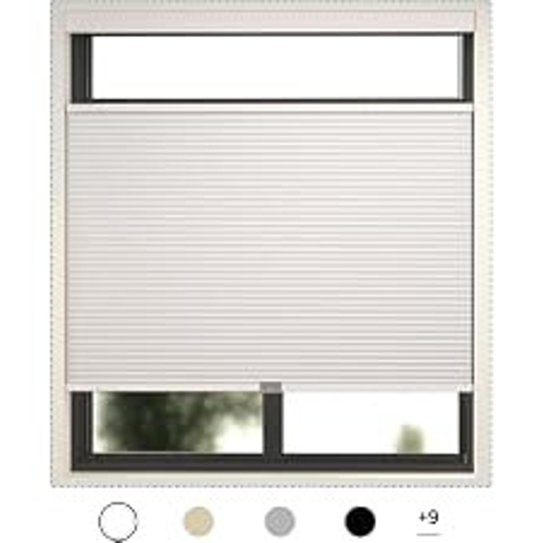 Custom Cordless Blackout Cellular Shades for Windows, Honeycomb Window Shades with Thermal Insulation, Child & Pet Safe Room Darkening Shade, Easy Install, Custom Size, White