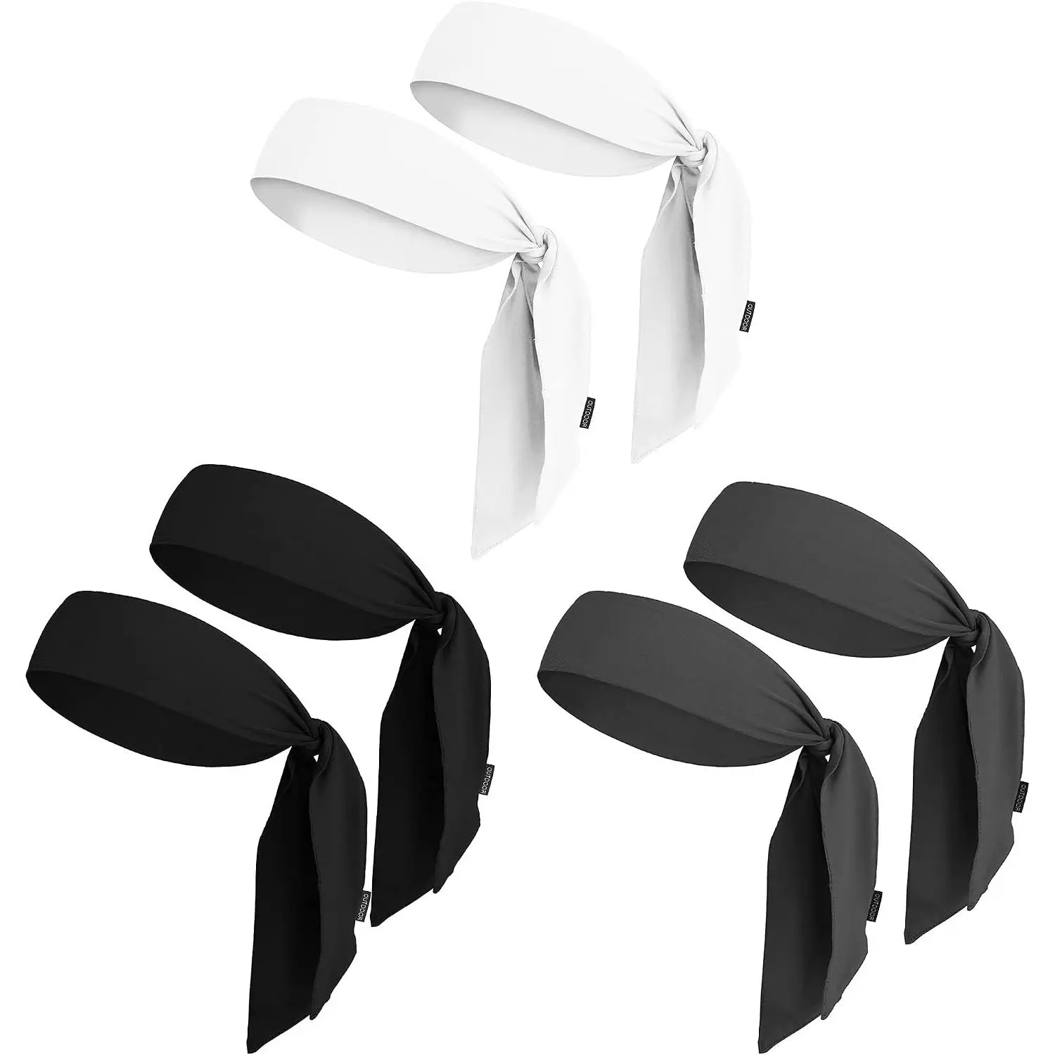 2 Black / 2 Gray / 2 White
