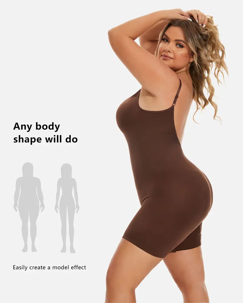 Product Introduction of VVL Seamless Shapewear for Women Butt Lifting and Tummy Control Bodysuit Vest with Spaghetti Straps Daily Fashion Minimalist Style 8