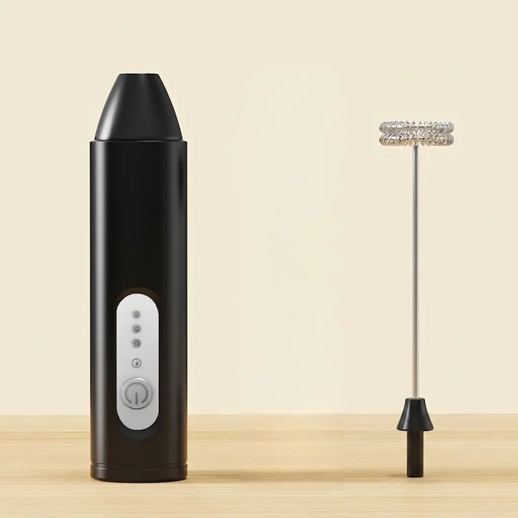 Bestselling Coffee Stirrer, Multi-Functional Milk Frother, Cordless Milk Frother, Milk Frother Wand, High-Aesthetic Handheld Drink Mixer, Perfect for Coffee and Matcha, Be Your Own Barista!