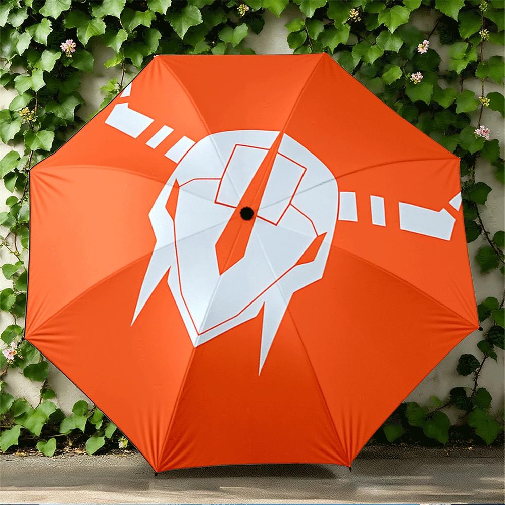 1PC personalized folding umbrella cartoon mecha helmet pattern printed umbrella is suitable as a birthday gift, all kinds of holiday travel use and gifting