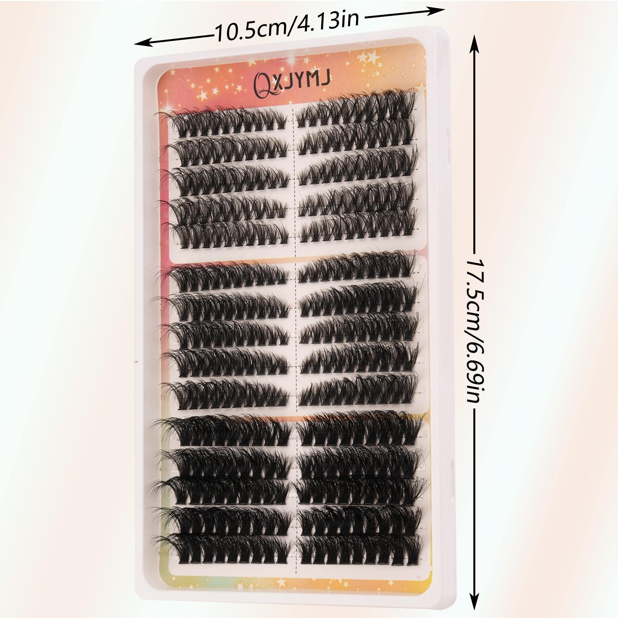 290 Clusters 15 Rows DIY Lashes, 40D 60D 80D Mixed Set, Perfect for Various DIY Makeup, Ideal for Beginners, Natural Voluminous Elegant False Eyelashes