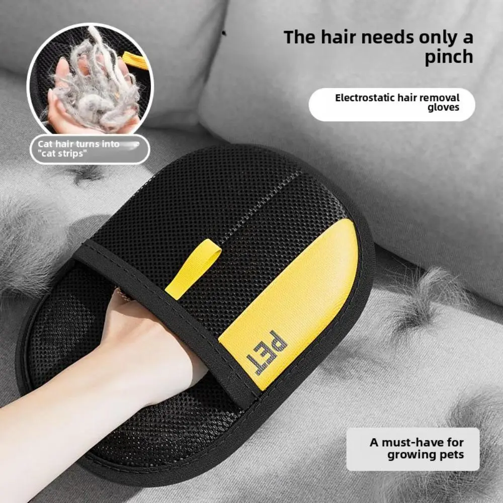 Cat Hair Cleaner Pet Gloves Household Hair Remover Cat Dog Hair Remover Brush Remover Hair Sticking Device Home Hair Scraper