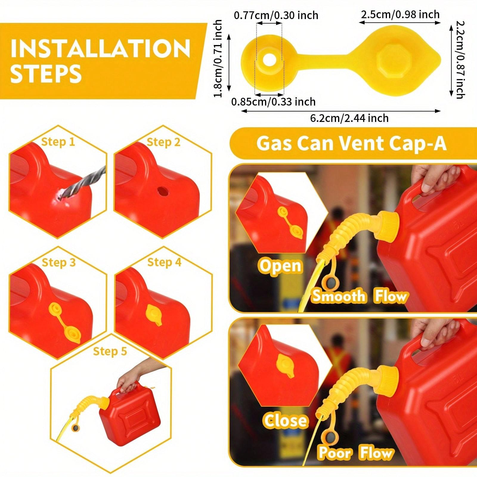 10Pcs Funnels for Automotive Use & 7pcs Gas Can Spout Replacement, Wide Mouth Fuel Funnels, Plastic Long Neck Oil Funnel, Flexible Right Angle Funnels, with Detachable Spout and Filter for Water/Gasoline/Coolant/Engine Oil