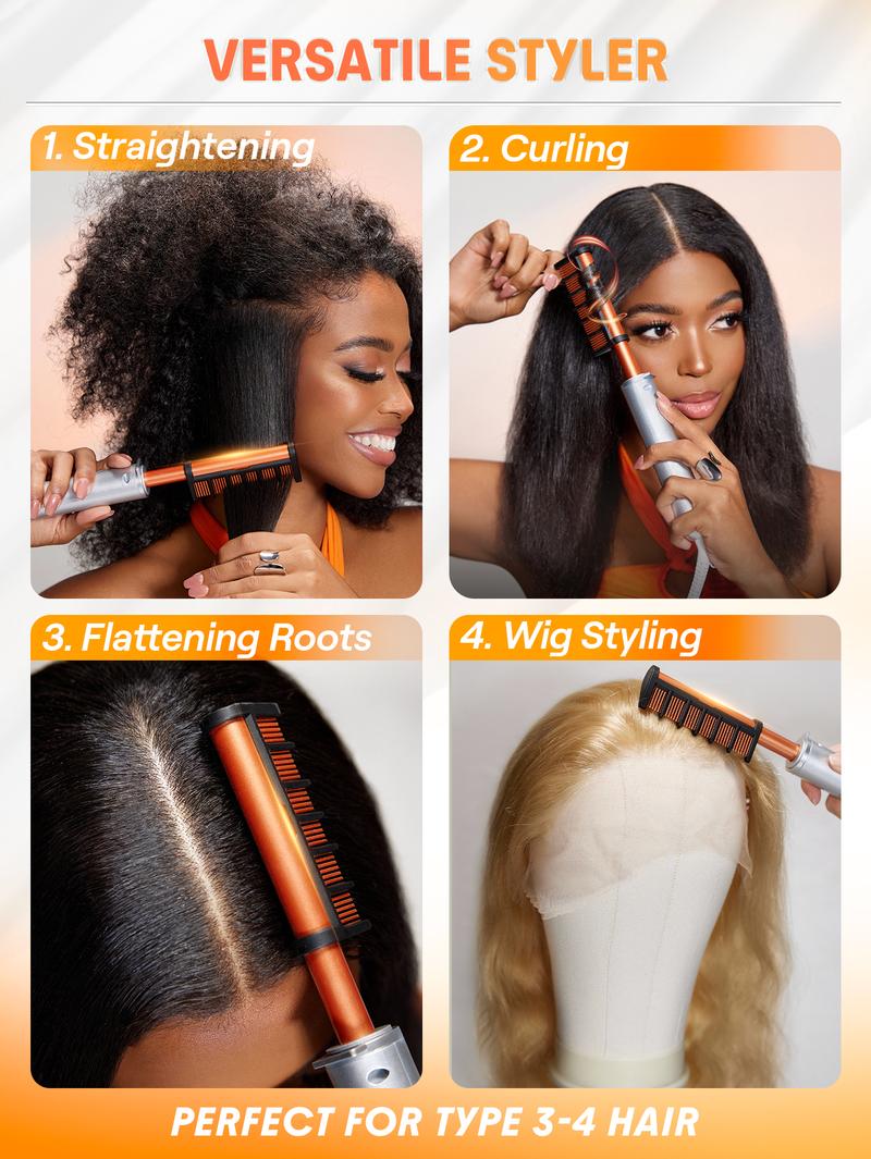 【BOGO SALE】SHEGLAM HAIR Anti Burn Hot Comb Heat Free Styler Styling Set