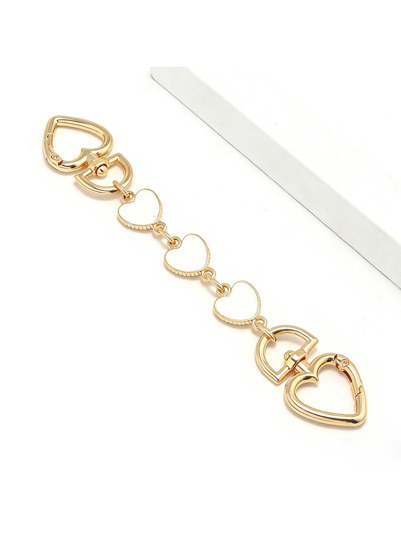 Sweet element decorative accessory, heart-shaped moon shaped chain bag hanging accessory, lightweight and easy to carry, versatile, can be carried around, can be used as a keychain, and can extend the length of the bag shoulder strap, Bag Charms