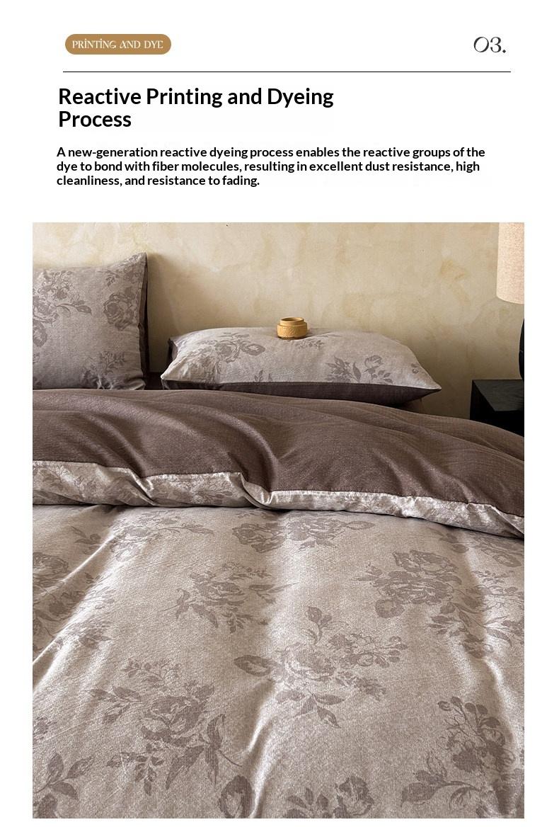 4pcs Vintage Linen Bedding Set, Dual Layer Mesh Bed Sheet and Duvet Cover, All-Season Universal Bedding, Comfy Bedding Sets, Comfortable and Stylish