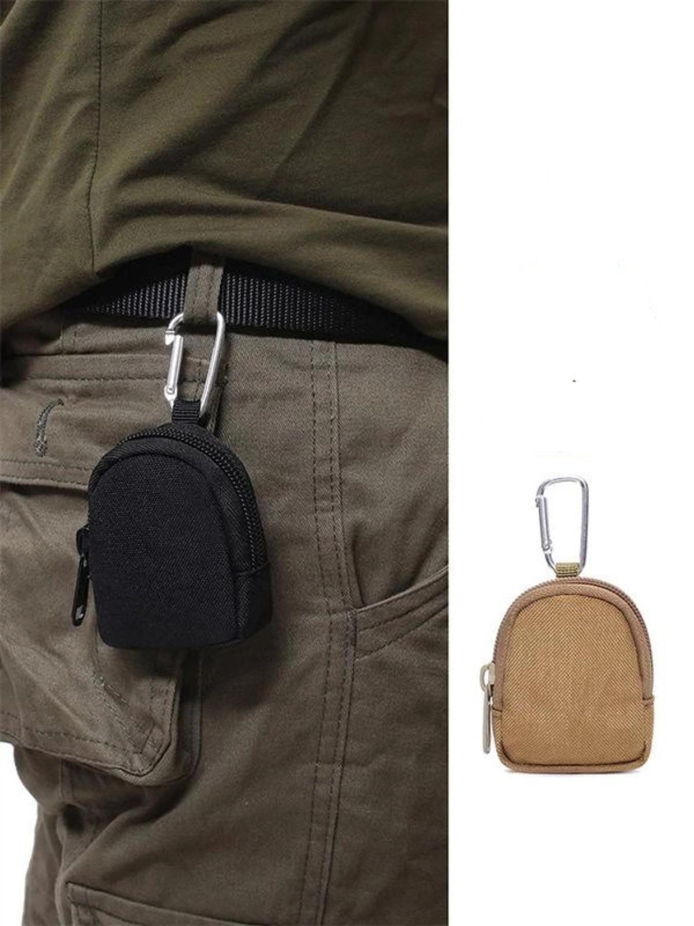 Portable Key Bag for Men, Coin Purse with Zipper, Outdoor Key Organizer, Convenient Key Holder, Essential Accessory for Daily Use