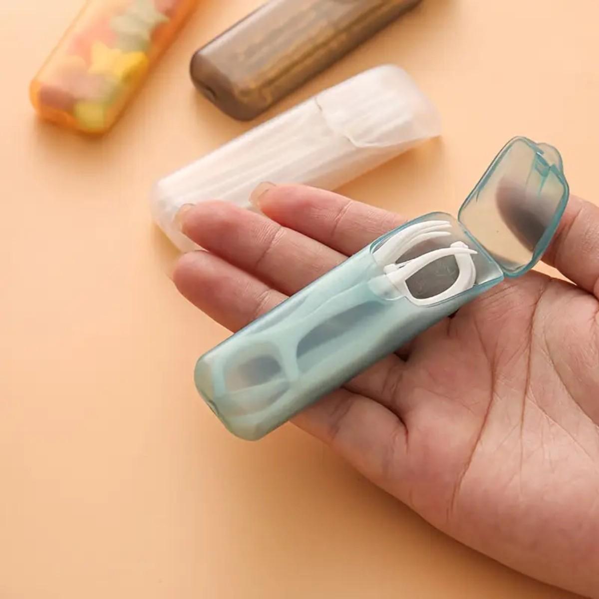 Portable Storage Containers, Bead Storage Containers, Transparent Mini Organizer Box, Leakproof Travel Pill Holder, for Toothpicks, Floss, Cotton Swabs, Durable Plastic, Plastic Storage Boxes