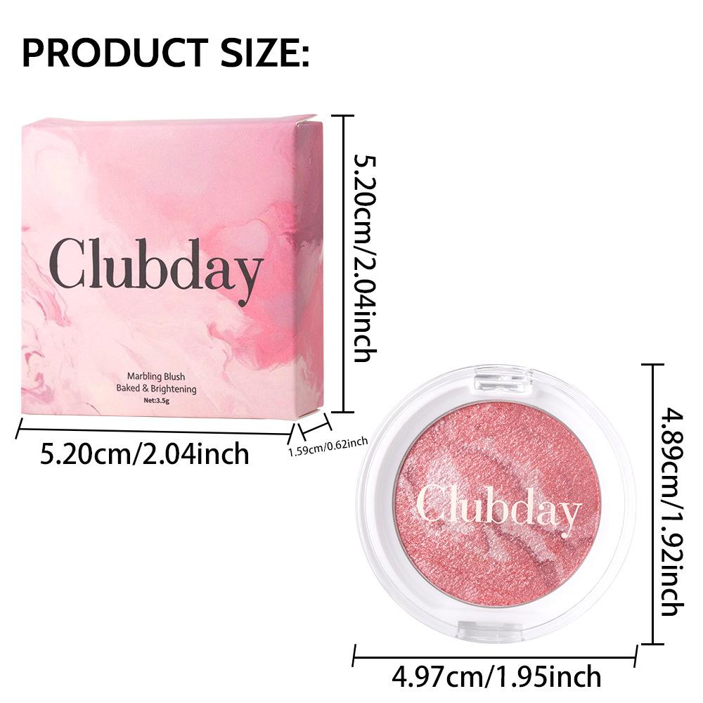 5-color marble-patterned blush, with soft and smooth texture, long-lasting and highly pigmented. It offers a natural shimmering effect, enhancing the complexion and can also be used as eyeshadow and contouring.